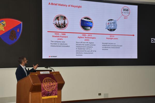 Giuseppe Benincasa, Keysight, presents at the July conference.