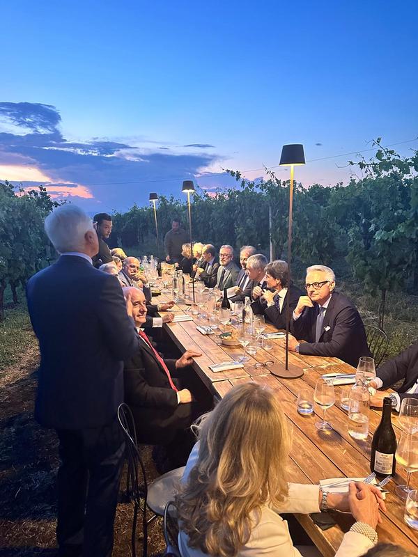 Attendees enjoy a beautiful sky during the June event.