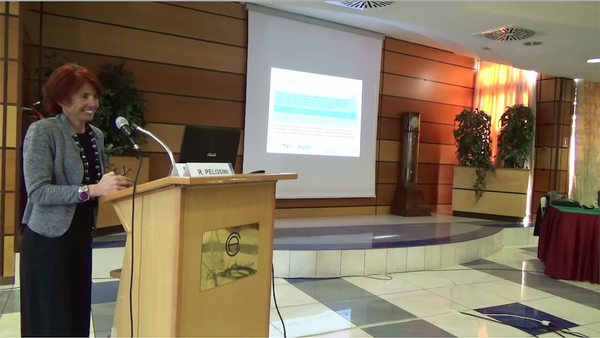 At the March conference, Renata Pelosini, Arpa Piemonte, delivers the last speech of the day.