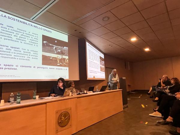 Giuseppina Piccirilli presents at the September event.