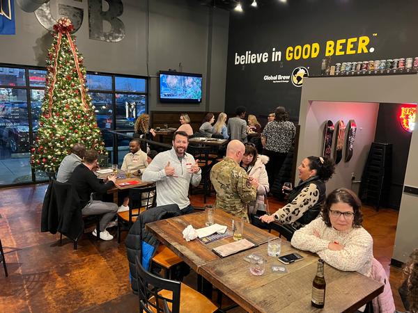In December, chapter members give back to the local community through Forces for Food.