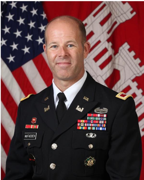 In July, Col. Eric McFaddden, USA, deputy commander, South Pacific Division, U.S. Army Corps of Engineers, is the chapter's guest speaker. 