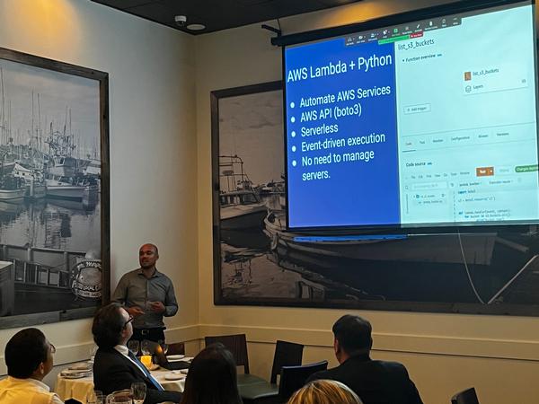 Halin Garcia-Gordon presents at the November event in San Jose, California.
