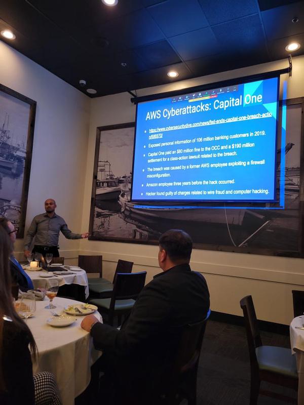 In November, Garcia-Gordon recounts a cyber attack involving Capital One.