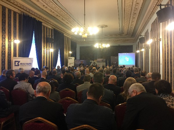 Konstantin Zografov, regional vice president for South Eastern Europe, opens the December 70th anniversary event in Sofia, Bulgaria.