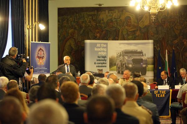Deputy Minister of Defense Lt. Gen. Atanas Zapryanov gives the welcoming address for 