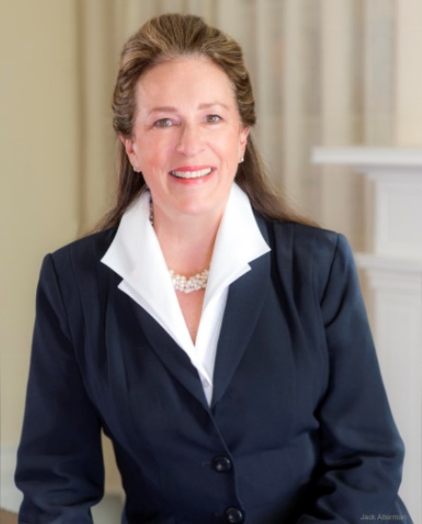 Elizabeth Colbert-Busch, the director of business development for the Clemson University Restoration Institute, addresses the chapter in July.
