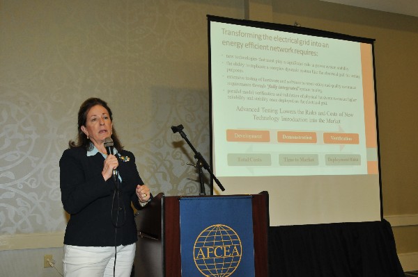 In July, Colbert-Busch briefs the chapter on numerous advanced technology programs and educational initiatives that CURI has undertaken in South Carolina.