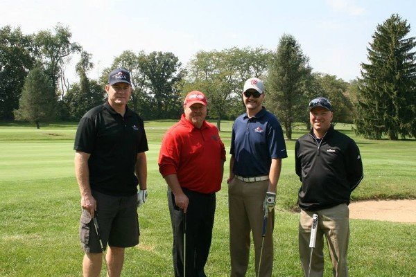 The chapter's fourth Annual Golf Tournament in September welcomes players (from l) Don Cox of NOVA; Charles Asbury of DC Corp.; Mike White of DC Corp; and Hunter Mason of NOVA.