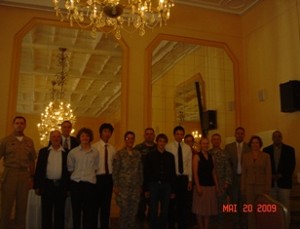 Students receive savings bonds totaling $10,000 at the chapter's 2009 Annual Scholarship Presentation, held in May.