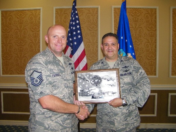 AFCEAN of the Month for May 2014 is Master Sgt. Scott Ferrell, USAF, chapter booth support.
