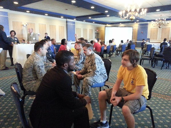 Speed networking participants of all ages attended the August event.