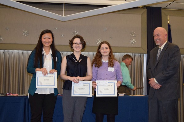 Winners in the Senior Category are (l-r) 1st Place Michelle Shin; 2nd Place S. Laney Butt; and 3rd Place Rhiannon Edwards.