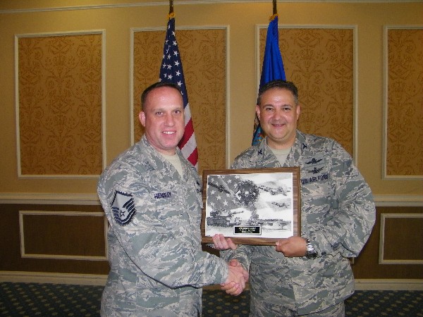 AFCEAN of the Month for September 2014 is Master Sgt. Shayne Hensley, USAF, golf tournament chairperson.
