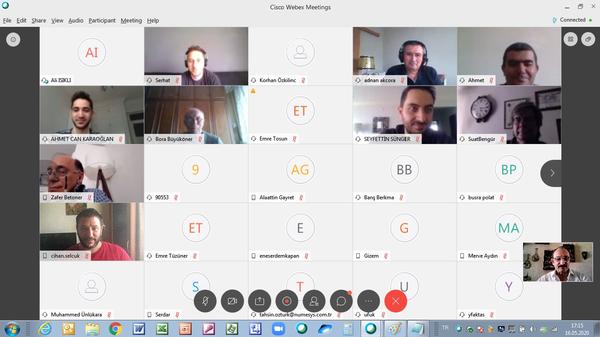 In May, video conference participants engage in discussion about secure software development.