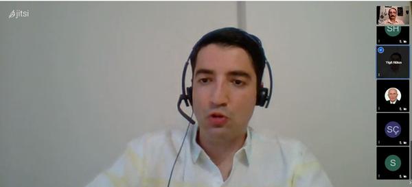 Yigit Akkus, associate professor of mechanical engineering, ASELSAN AS, addresses participants during the May webinar.