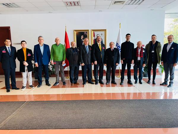 After the January meeting, chapter officers and members pose for a photo.