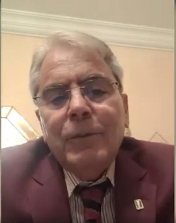 Brig.Gen. Cemal Alagoz (Ret.) addresses the participants of the April webinar