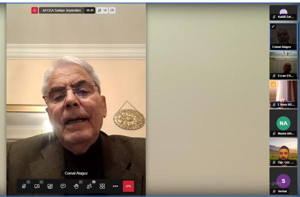 Brig. Gen. Cemal Alagoz (Ret.) presents at the April webinar.