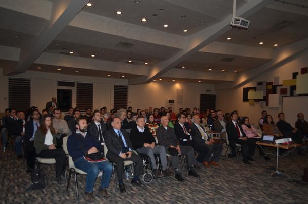 At March's meeting, the audience listens to a presentation on the future of aviation software and hardware trends.