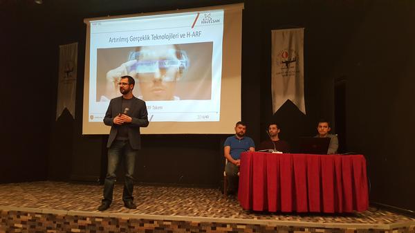 Cem Murat Turgut presents the augmented reality topics at the December event.