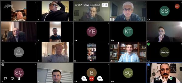 In February, chapter members participate in a virtual general assembly meeting.