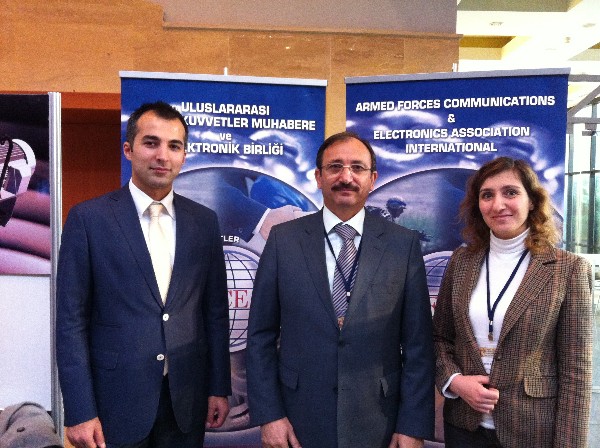 Members of the chapter's Steering Committee participating in the November seminar are (l-r) Yasar M. Ercan, vice president and Young AFCEAN adviser; K. Zafer Selcuk, chapter secretary; and Esra Erkan, vice president.