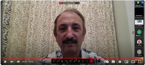 Capt. Kamil Zafer Selcuk, TUN (Ret.), introduces the presenter for the June webinar.