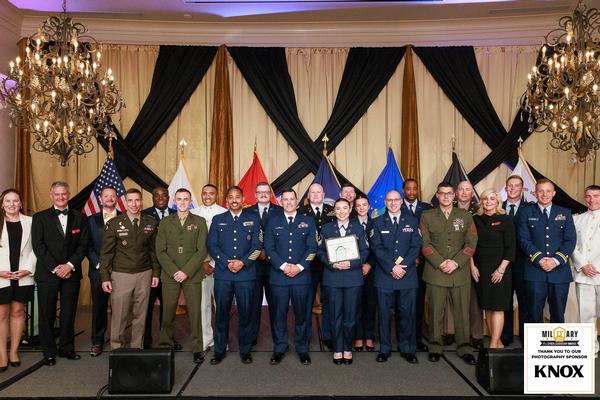 2026 awardees and board members pose for a photo during the May event.