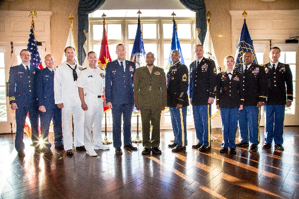 The winners of the Spring Military IT Leadership Awards gather at the May ceremony.