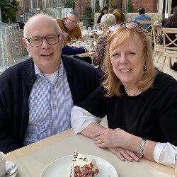 Mark Emery and his wife Barbara (r) married in 1978, recently celebrating their 45th wedding anniversary and raised their three children in Herndon, Virginia and living there for nearly three decades, Barbara says. The couple moved to Peachtree Corners, Georgia outside of Atlanta to be closer to their children and grandchildren. Photo from Barbara Emery