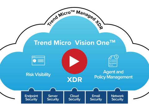 Trend Micro Vision One displays risk visibility as well as agent and policy management.