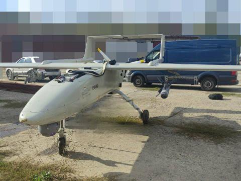 Ukrainian forces claimed to have intercepted an Iranian drone Mohajer-6. Photo By Ukrainian Ministry of Defence/ Twitter