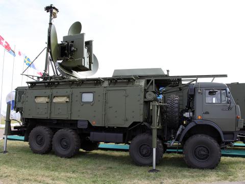 The Krasukha-4 Jammer is one of Russia’s most sophisticated electronic warfare systems. Credit: Vitaly V. Kuzmin