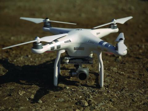 A Chinese-designed DJI drone is tested during an exercise at Camp Lejeune,North Carolina, in 2016. Credit: Sgt. Kaitlyn V. Klein, U.S. Marine Corps