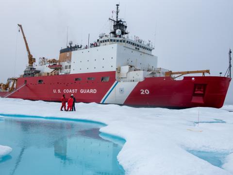 U.S. Coast Guard Cutter Healy is the nation’s sole surface presence operating in the Arctic Ocean. Credit: Petty Officer 3rd Class Briana Carter, USCG.