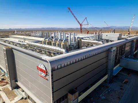 Taiwan chip giant TSMC’s factory is constructed in Arizona.