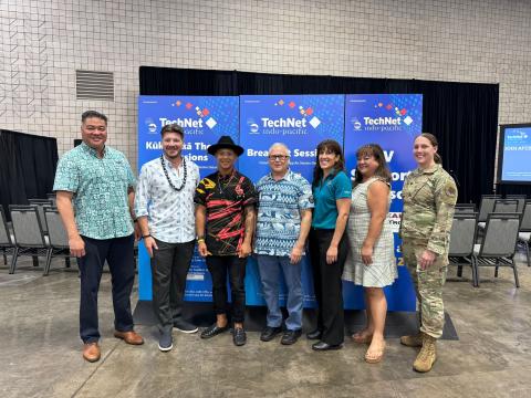 The small business panel at AFCEA TechNet Indo-Pacific 2024. Credit: Thomas Perry, AFCEA.