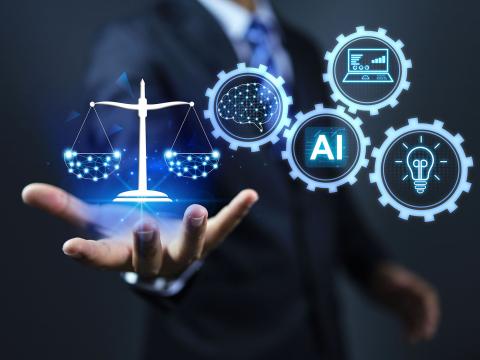 Col. Kathleen Swacina, USA (Ret.), explains Project Cerebellum's goal to achieve safe, secure and trustworthy artificial intelligence. Credit: Aree_S/Shutterstock