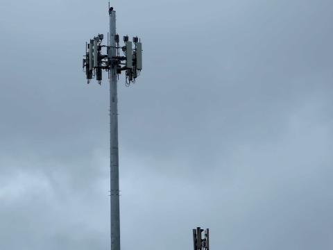 A new cellphone tower enhances service at Fort George G. Meade. Credit: Abigail Carey, Fort George G. Meade Public Affairs