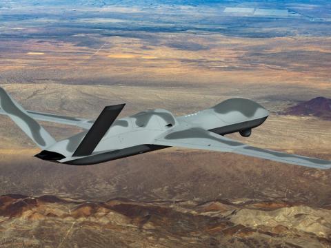 General Atomics Aeronautical Systems Inc. flies a government reference autonomy stack at Orange Flag 25-1 via MQ-20 Avenger. Credit: General Atomics Aeronautical Systems Inc.