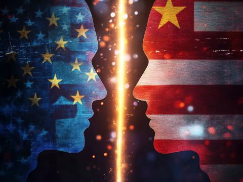 The United States and China have been involved in economic warfare for years. Credit: @foxfotoco-adobestock.com generated by AI