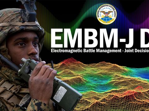 EMBM-J DS aims to support decision-making regarding electromagnetic spectrum operations. Credit: DISA graphic by Marco Villasana Jr.