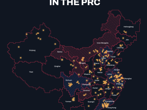 Map of AI Centers in the People's Republic of China. striderintel.com