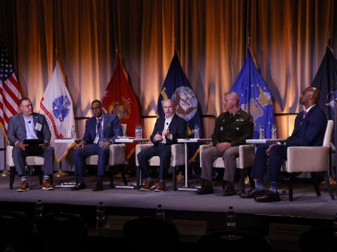 U.S. Army program executive officers speak at TechNet Augusta on August 19, 2025. Credit: Michael Carpenter Photography