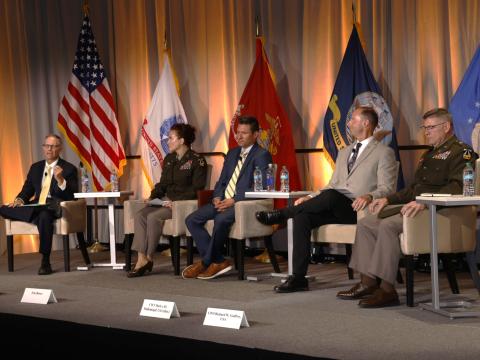 U.S. Army officials discuss the ways the branch will enhance its electronic warfare capabilities. Credit: Michael Carpenter Photography