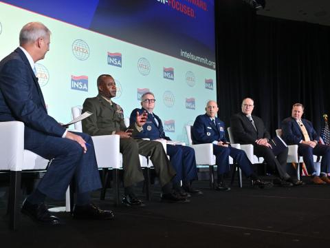 Military leaders explain what they need from industry partners at 2025 Intelligence & National Security Summit. Credit: Herman Farrer Photography