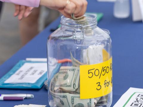 2025 Golf Tournament Raffle Jar