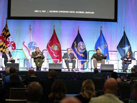 Mission Partner Environment leaders spoke in June at AFCEA’s TechNet Cyber conference in Baltimore. Credit: Pure Light Images