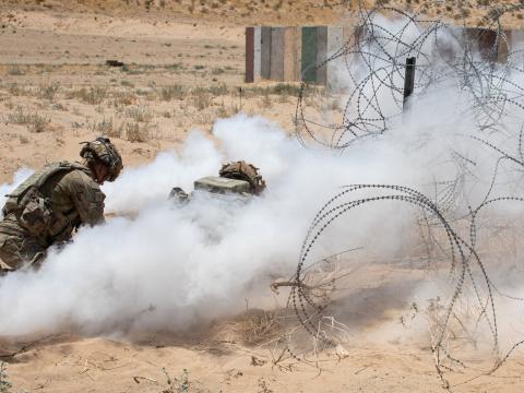 The 2nd Armored Brigade Combat Team, 3rd Infantry Division, conducted defensive, breaching and sustainment operations and attacked to seize objectives. Rotations at the National Training Center ensure that the U.S. Army remains versatile, responsive and consistently available for current and future contingencies. Credit: Operations Group-National Training Center